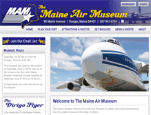 Tablet Screenshot of maineairmuseum.com